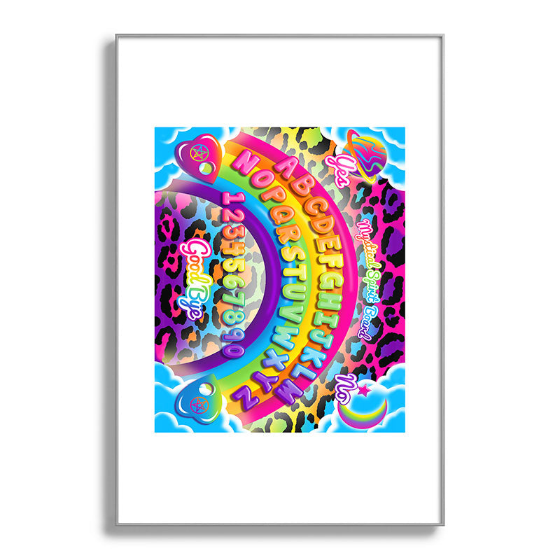 1997 Neon Rainbow Spirit Board Framed Art Print