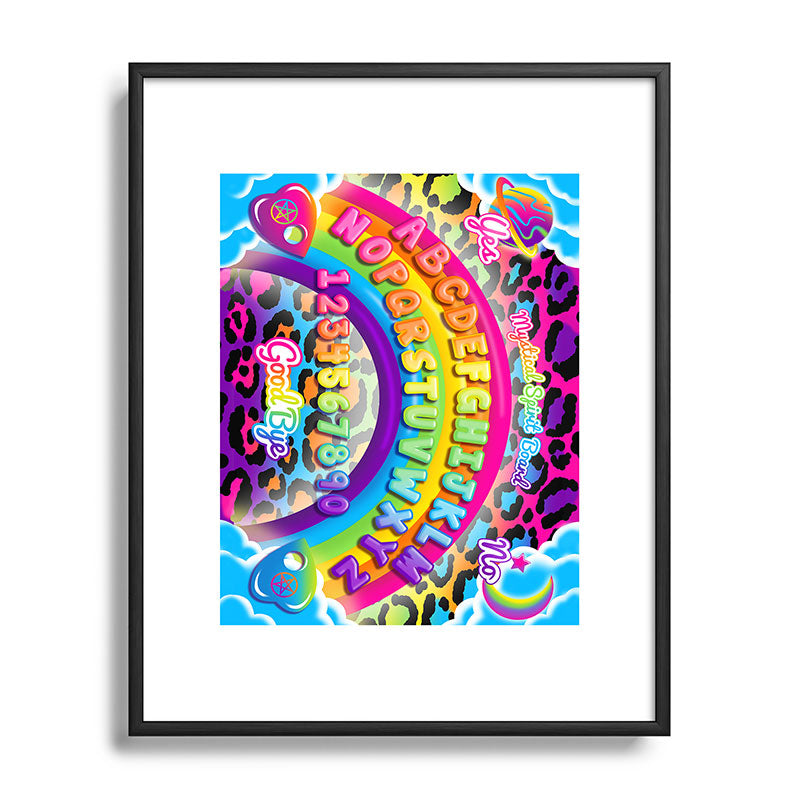 1997 Neon Rainbow Spirit Board Framed Art Print