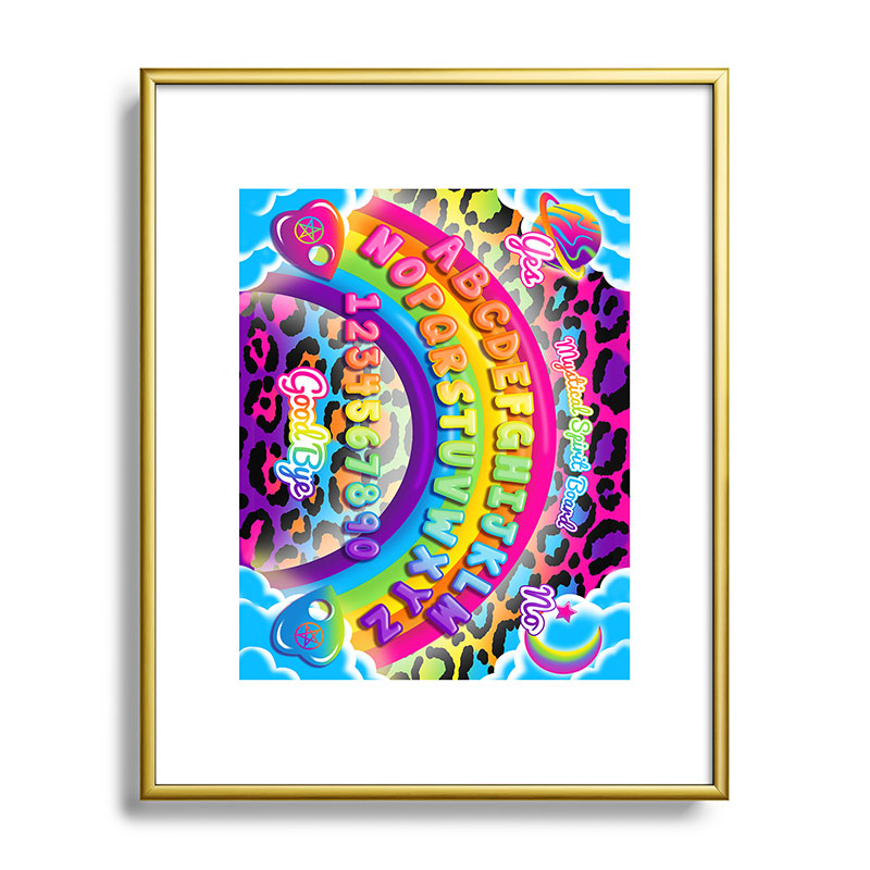 1997 Neon Rainbow Spirit Board Framed Art Print