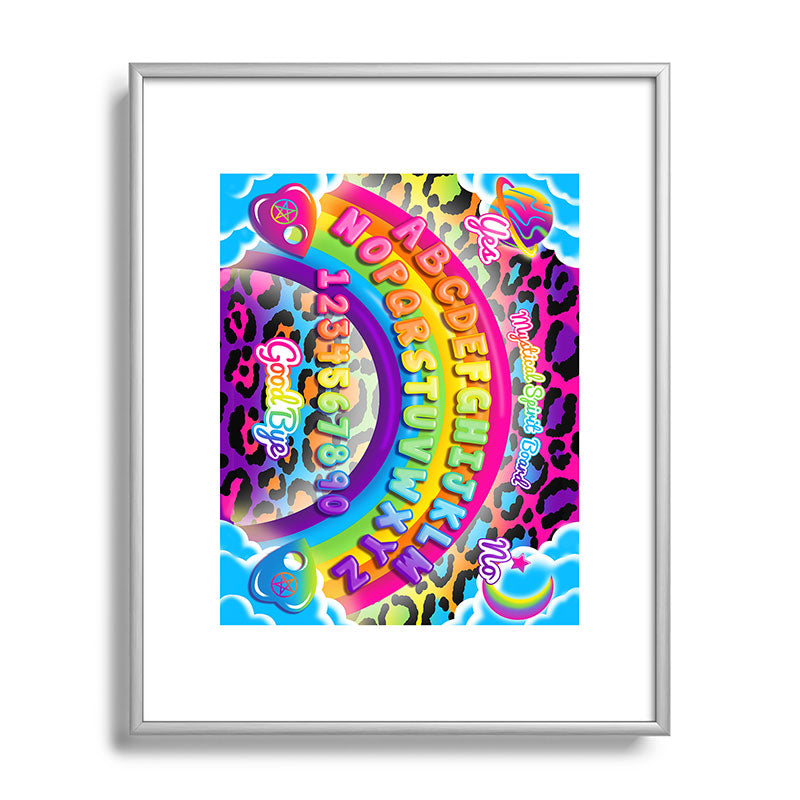 1997 Neon Rainbow Spirit Board Framed Art Print