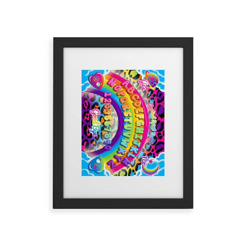 1997 Neon Rainbow Spirit Board Framed Art Print