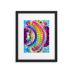 1997 Neon Rainbow Spirit Board Framed Art Print