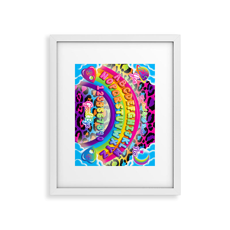 1997 Neon Rainbow Spirit Board Framed Art Print