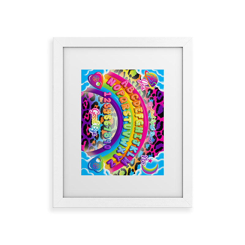 1997 Neon Rainbow Spirit Board Framed Art Print