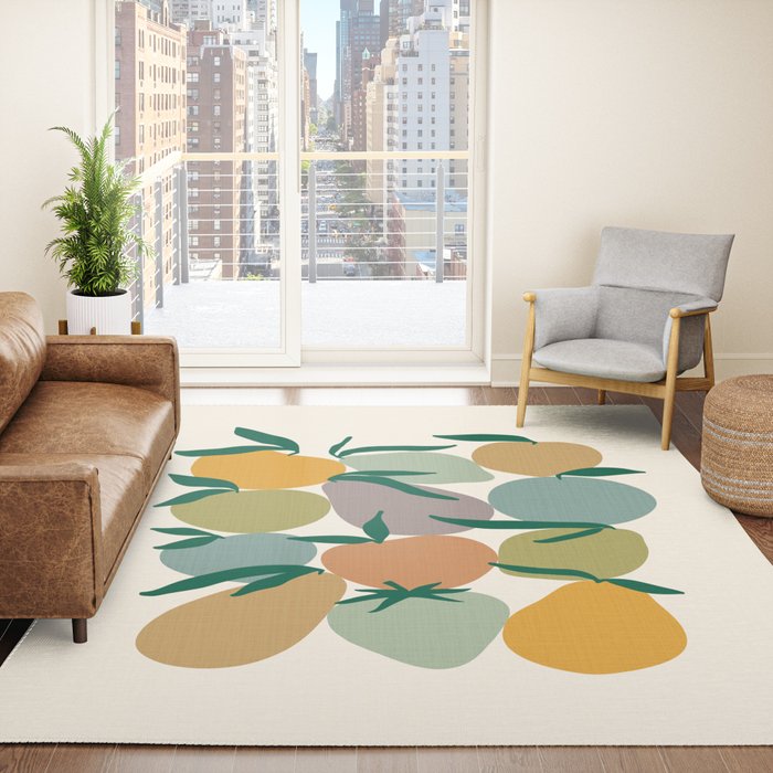 2025 EARTHY FRUIT MARKET CALENDAR Rug
