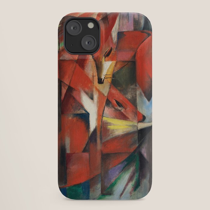 "The Foxes" by Franz Marc, 1913 iPhone Case