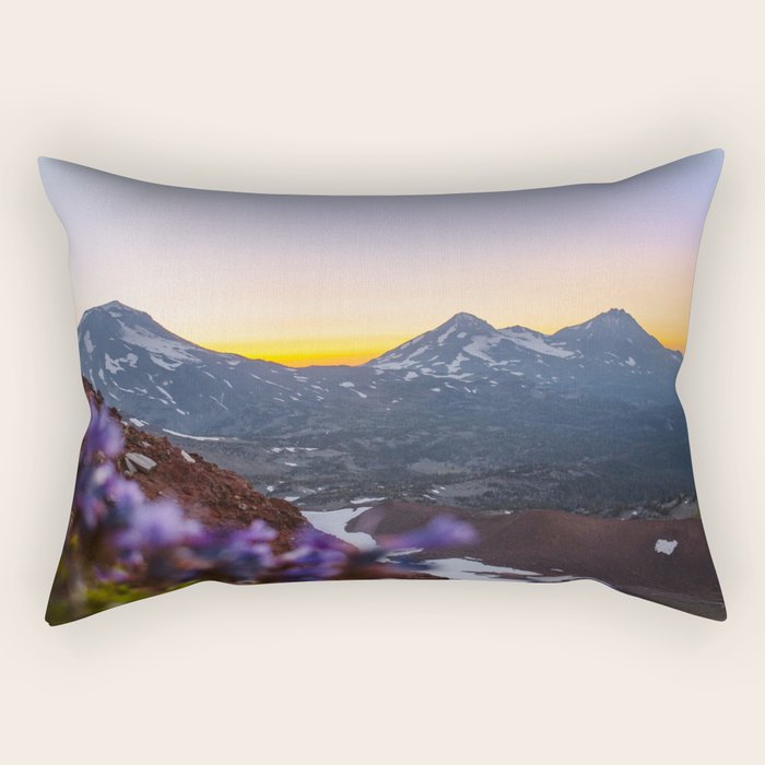 3 Sisters Sunset Rectangular Pillow