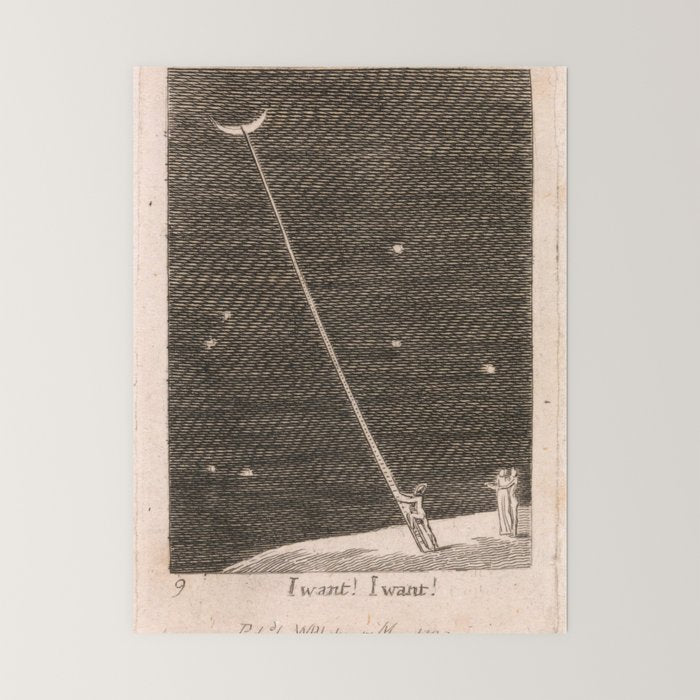 "I Want! I Want!" by William Blake (1793) Mini Art Print