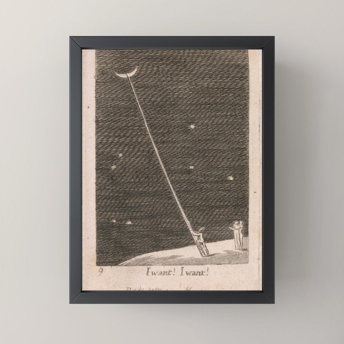 "I Want! I Want!" by William Blake (1793) Mini Art Print