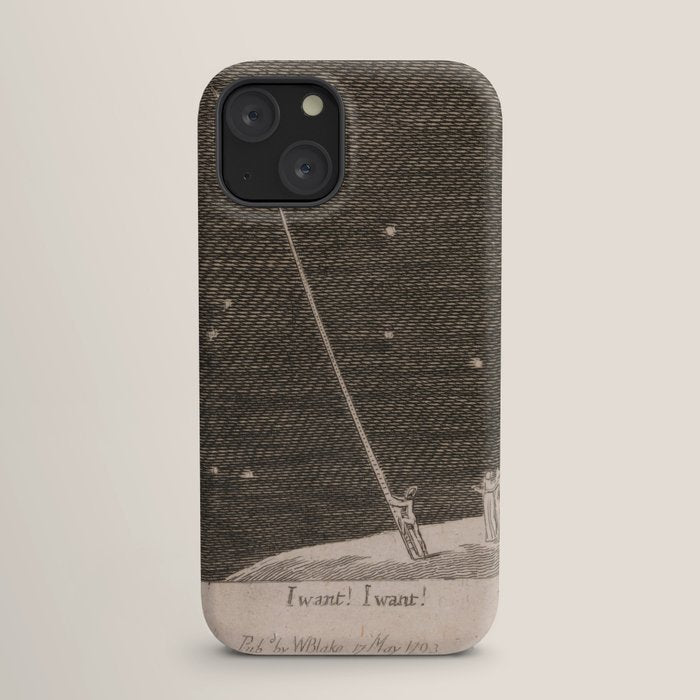 "I Want! I Want!" by William Blake (1793) iPhone Case