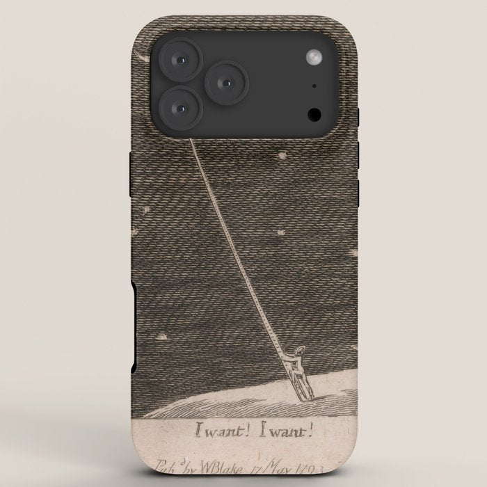 "I Want! I Want!" by William Blake (1793) iPhone Case