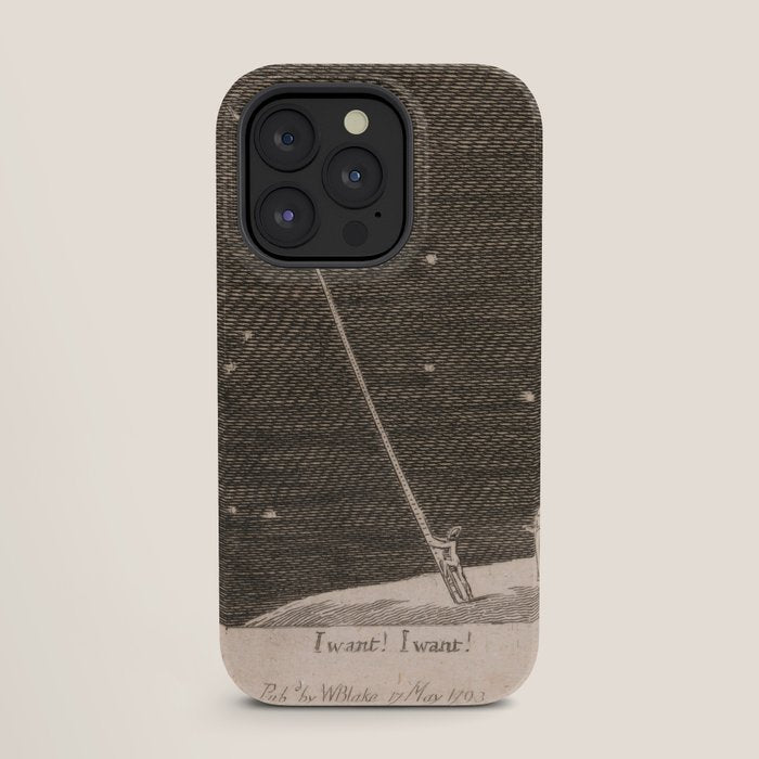 "I Want! I Want!" by William Blake (1793) iPhone Case