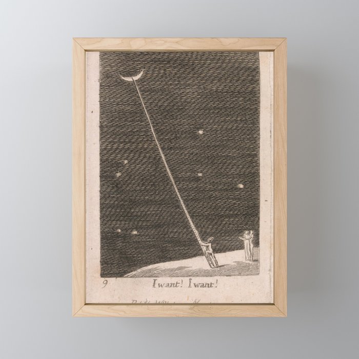 "I Want! I Want!" by William Blake (1793) Mini Art Print