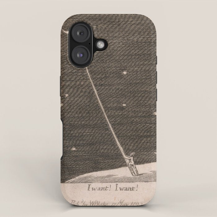 "I Want! I Want!" by William Blake (1793) iPhone Case