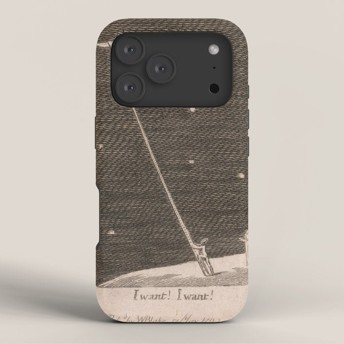 "I Want! I Want!" by William Blake (1793) iPhone Case
