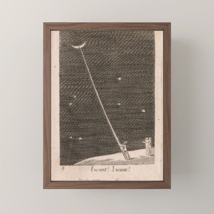 "I Want! I Want!" by William Blake (1793) Mini Art Print