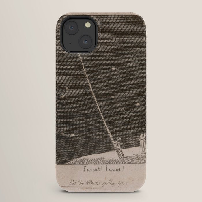 "I Want! I Want!" by William Blake (1793) iPhone Case
