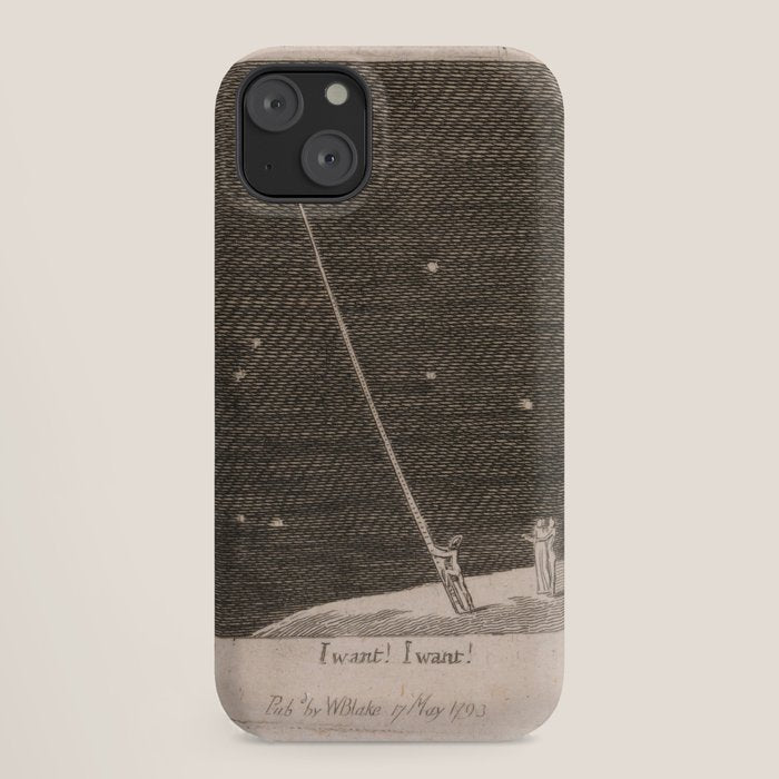 "I Want! I Want!" by William Blake (1793) iPhone Case