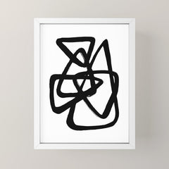 A Family Of Five White Background Mini Art Print