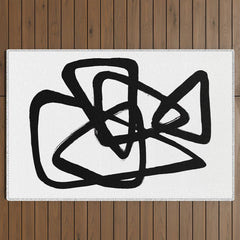 A Family Of Five White Background Outdoor Rug