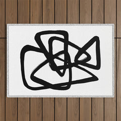 A Family Of Five White Background Outdoor Rug