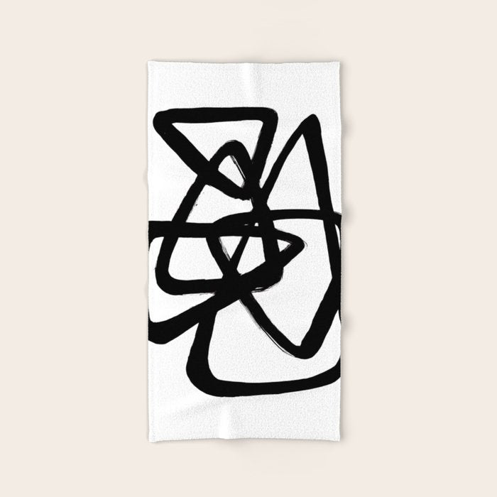 A Family Of Five White Background Bath Towel
