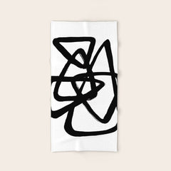 A Family Of Five White Background Bath Towel