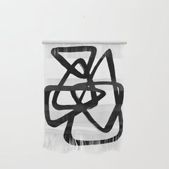 A Family Of Five White Background Wall Hanging