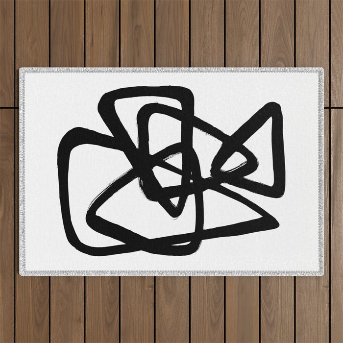 A Family Of Five White Background Outdoor Rug