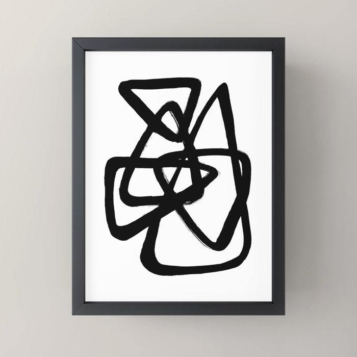 A Family Of Five White Background Mini Art Print