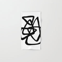 A Family Of Five White Background Bath Towel