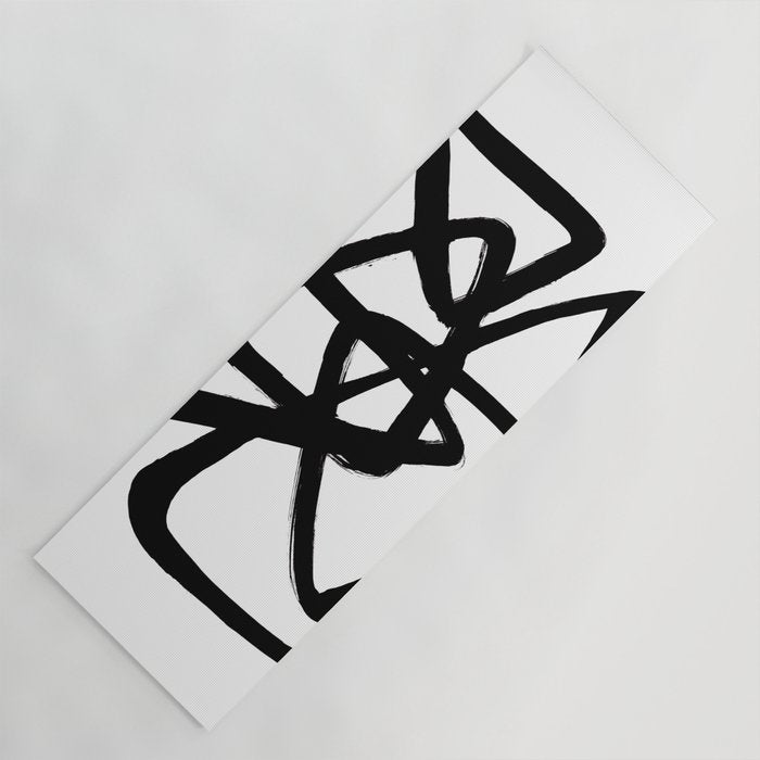 A Family Of Five White Background Yoga Mat
