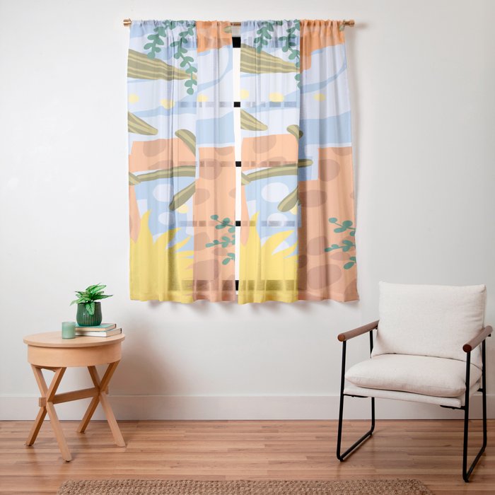 A Beautiful Day Begins With A Beautiful Mindset Window Curtain
