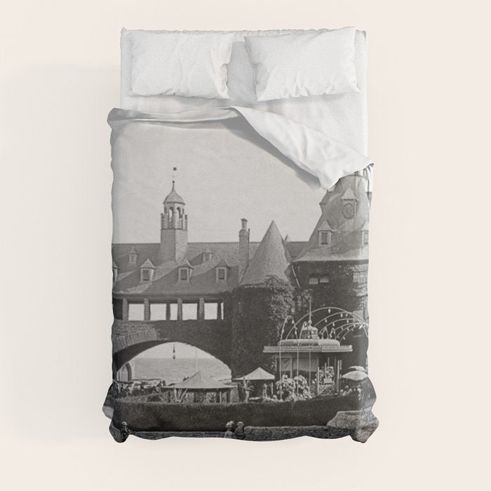 1890 Narragansett Towers & Casino, Narragansett, Rhode Island Duvet Cover