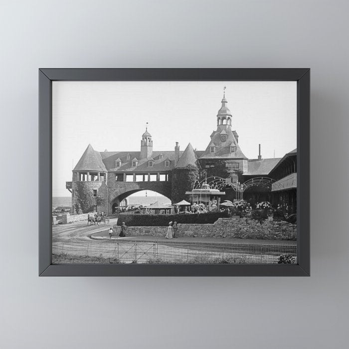 1890 Narragansett Towers & Casino, Narragansett, Rhode Island Mini Art Print