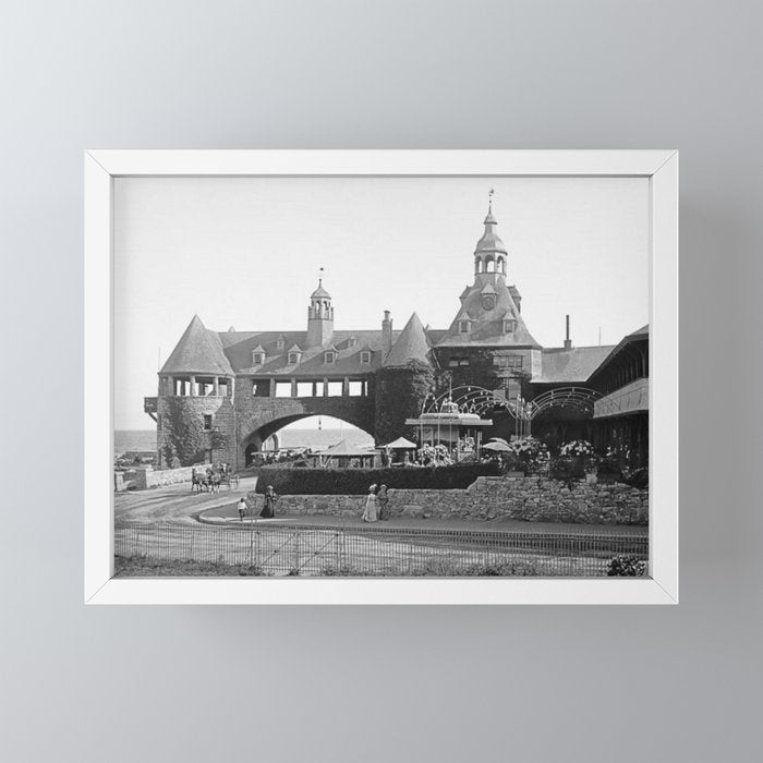 1890 Narragansett Towers & Casino, Narragansett, Rhode Island Mini Art Print