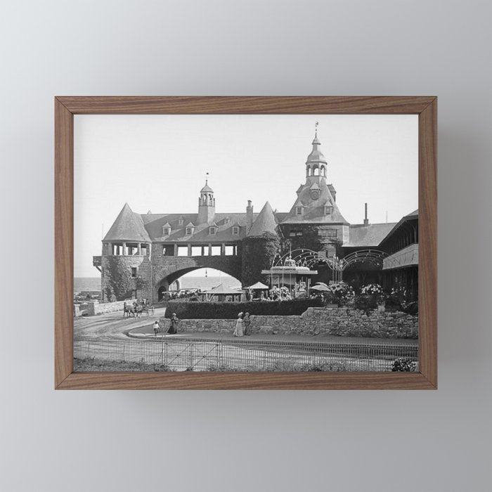 1890 Narragansett Towers & Casino, Narragansett, Rhode Island Mini Art Print