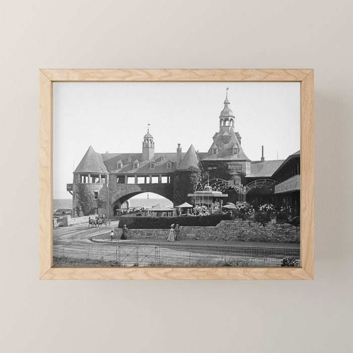 1890 Narragansett Towers & Casino, Narragansett, Rhode Island Mini Art Print