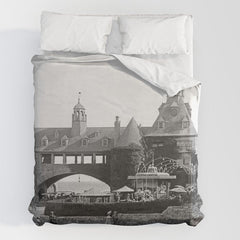 1890 Narragansett Towers & Casino, Narragansett, Rhode Island Duvet Cover
