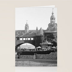 1890 Narragansett Towers & Casino, Narragansett, Rhode Island Stationery Card