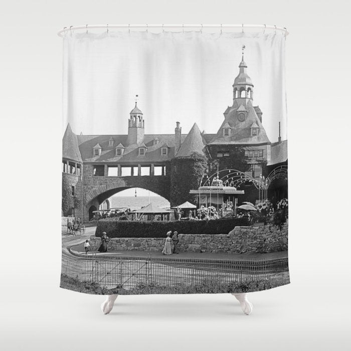 1890 Narragansett Towers & Casino, Narragansett, Rhode Island Shower Curtain