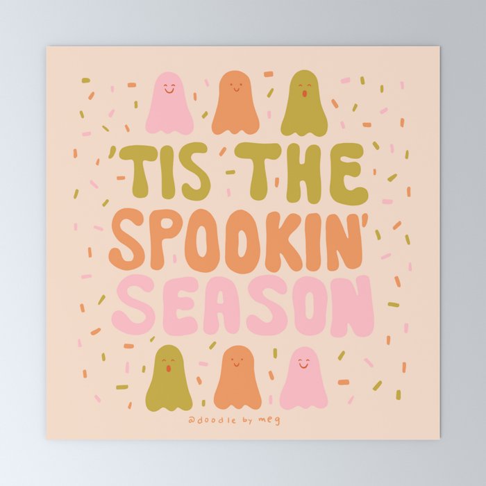 Tis the Spookin Season Mini Art Print