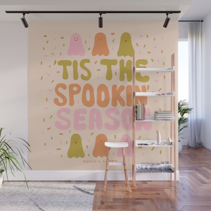 Tis the Spookin Season Wall Mural