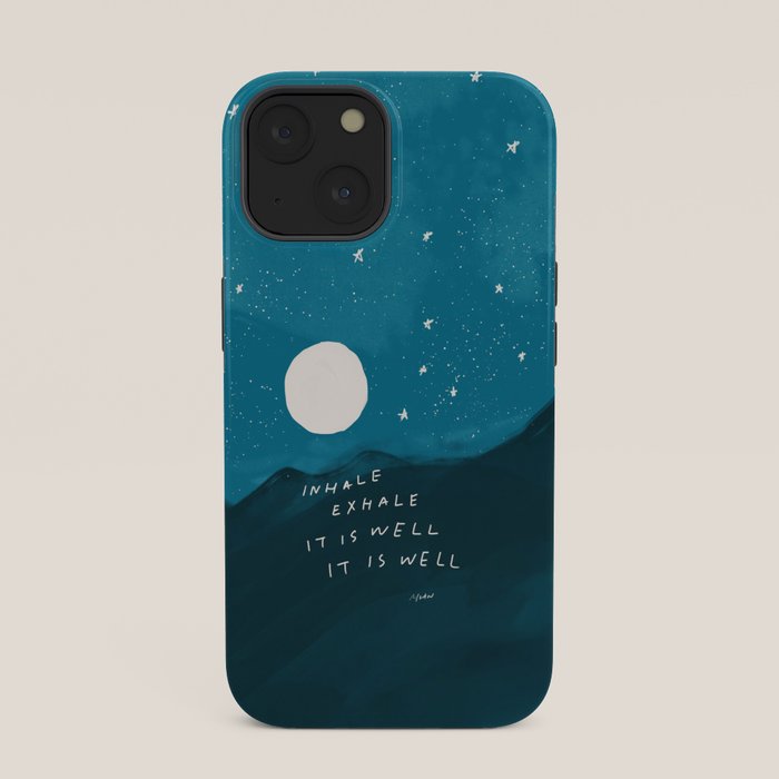 "Inhale Exhale It is Well It Is Well" iPhone Case