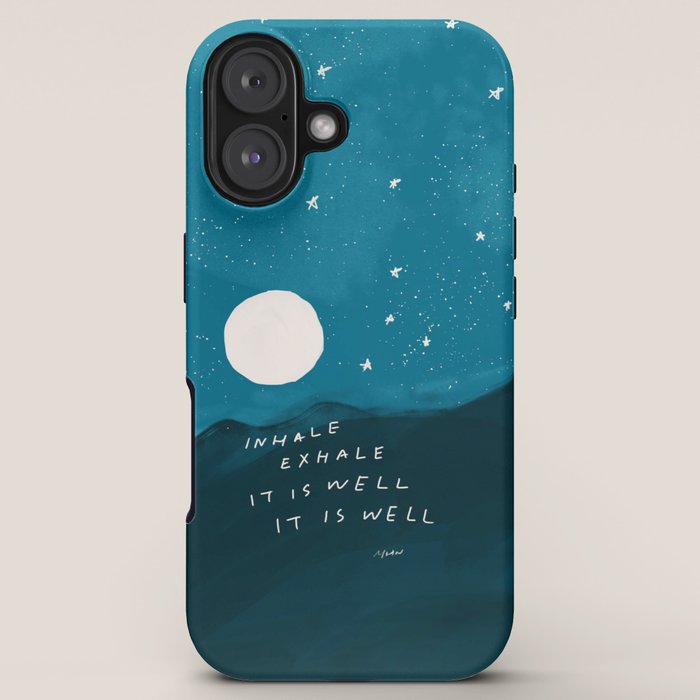 "Inhale Exhale It is Well It Is Well" iPhone Case