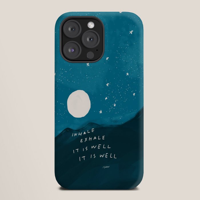 "Inhale Exhale It is Well It Is Well" iPhone Case