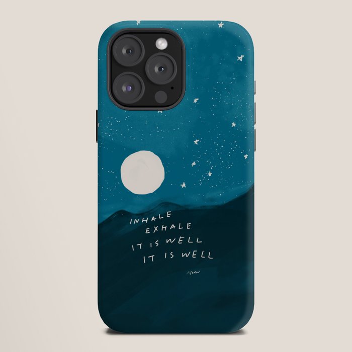 "Inhale Exhale It is Well It Is Well" iPhone Case