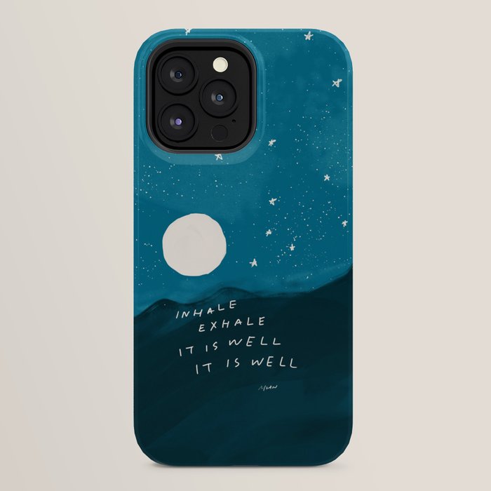 "Inhale Exhale It is Well It Is Well" iPhone Case