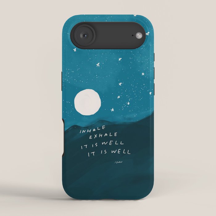 "Inhale Exhale It is Well It Is Well" iPhone Case