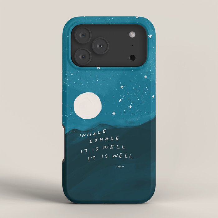 "Inhale Exhale It is Well It Is Well" iPhone Case